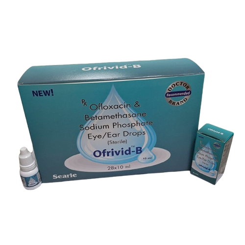 10Ml Ofloxacin And Betamethasone Sodium Phosphate Eye Ear Drop - Physical Form: Liquid