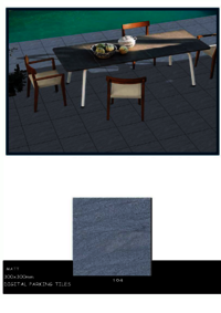 Outdoor porcelain tiles
