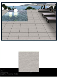 Outdoor porcelain tiles
