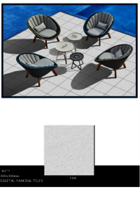 Outdoor porcelain tiles