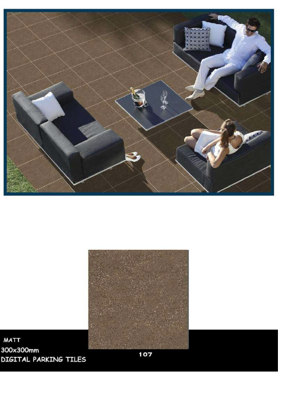 Anti-slip outdoor tiles