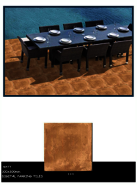 Anti-slip outdoor tiles