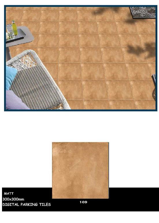 Anti-slip outdoor tiles