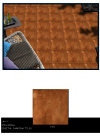 Anti-slip outdoor tiles
