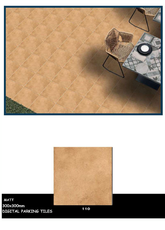 Anti-slip outdoor tiles