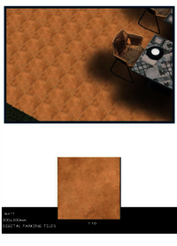 Anti-slip outdoor tiles