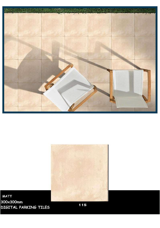Exterior porcelain tiles