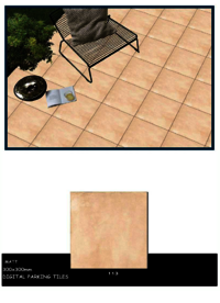 Exterior porcelain tiles