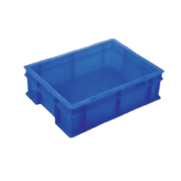 43100 CC 9 L ब्लू इंडस्ट्रियल प्लास्टिक क्रेट