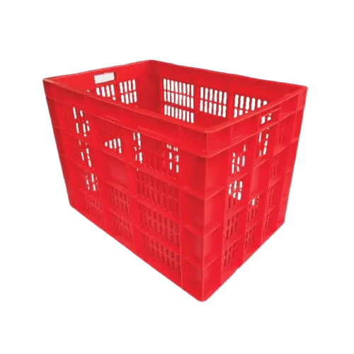 6545485 TP Red HDPE Jumbo Crate