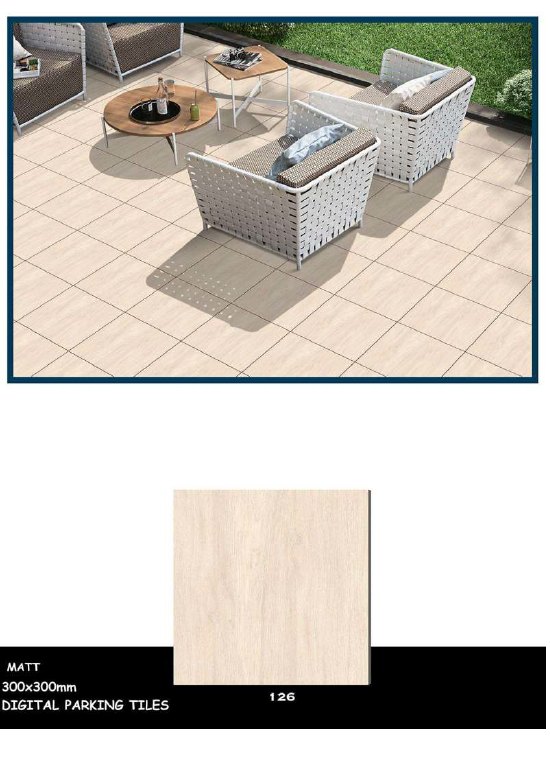 Slip-resistant outdoor tiles