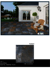 Slip-resistant outdoor tiles