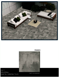 Slip-resistant outdoor tiles