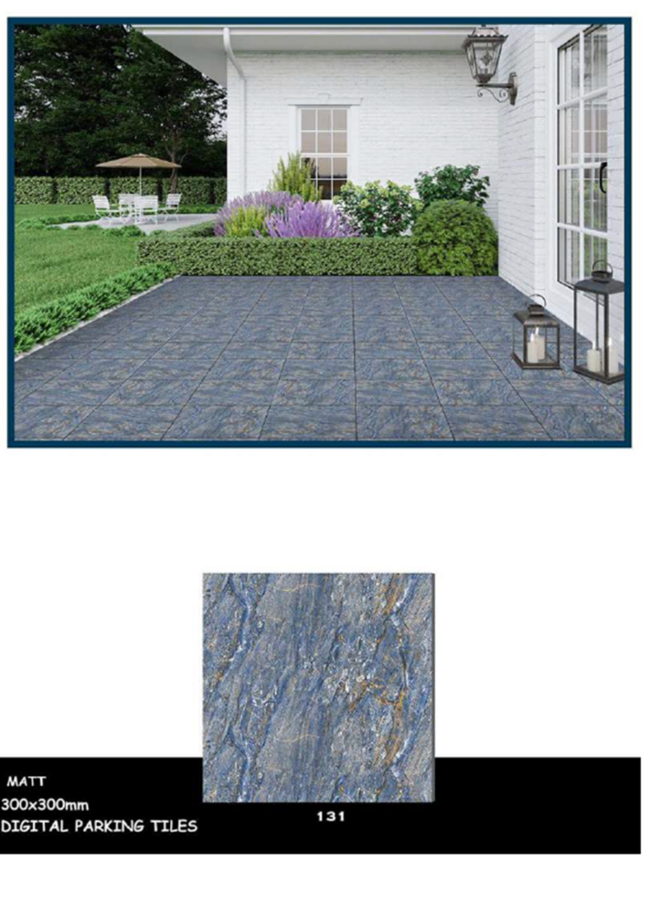 Slip-resistant outdoor tiles