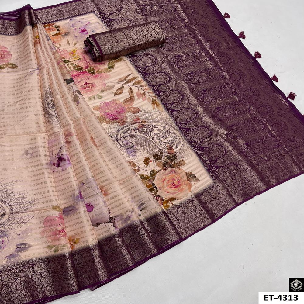 Floral Printed Saree