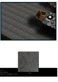 Exterior floor tiles