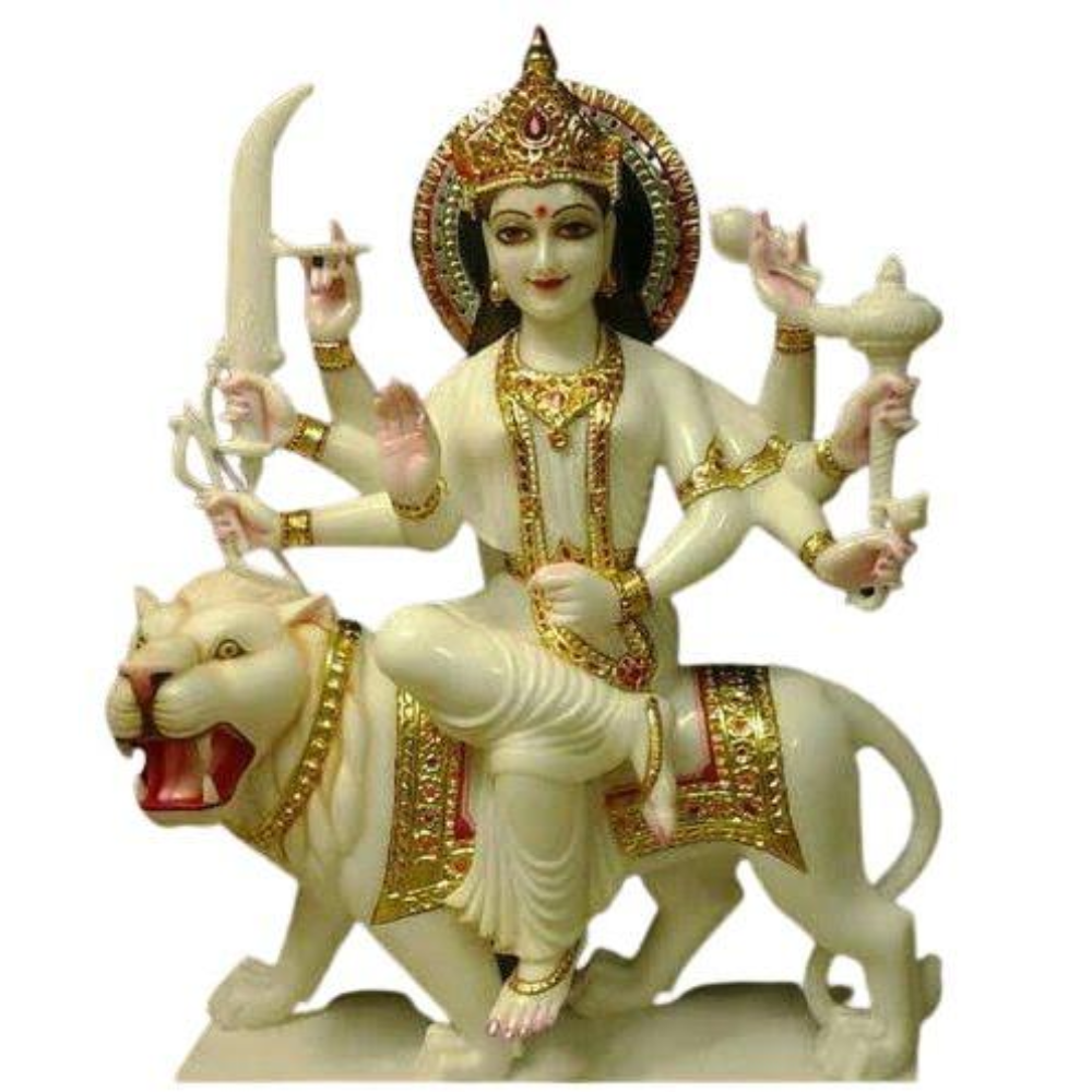 Marble Durga Maa Statue