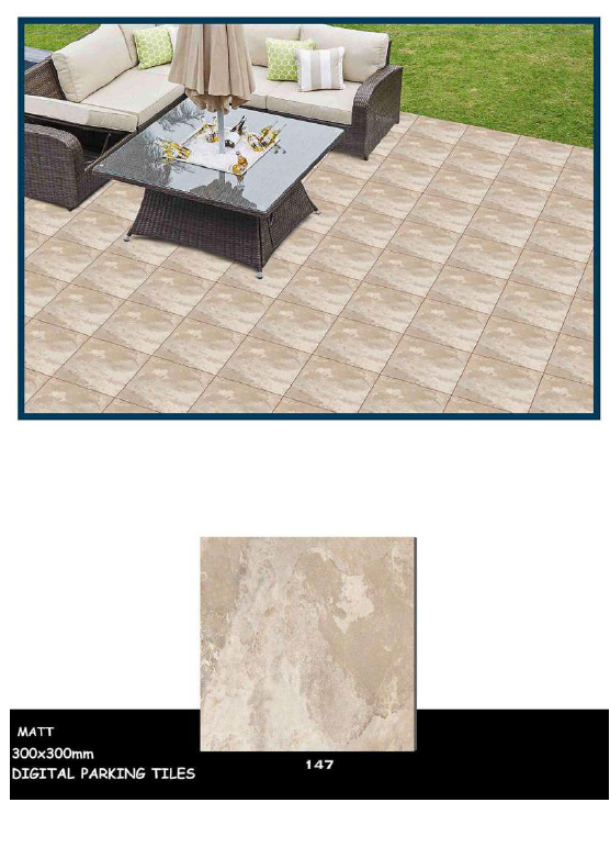 Rough surface tiles