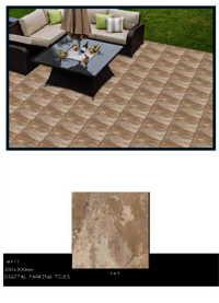 Rough surface tiles