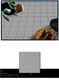 Rough surface tiles