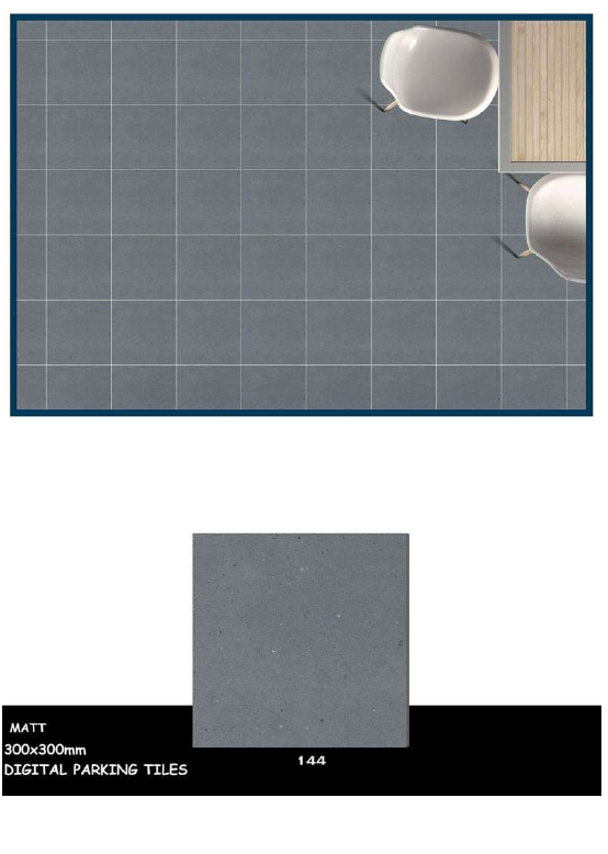 Rough surface tiles