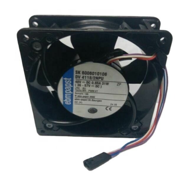 ebmpapst DV4118/2NPU 12038 12cm 48V DC 0.46A 31W 6000RPM 161.9CFM IP55 PWM Server Cabinet Axial Cooling Fan