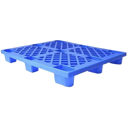 121014 L Blue Perforated And Nestable Plastic Pallets