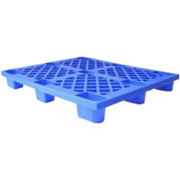 121014 L Blue Perforated And Nestable Plastic Pallets