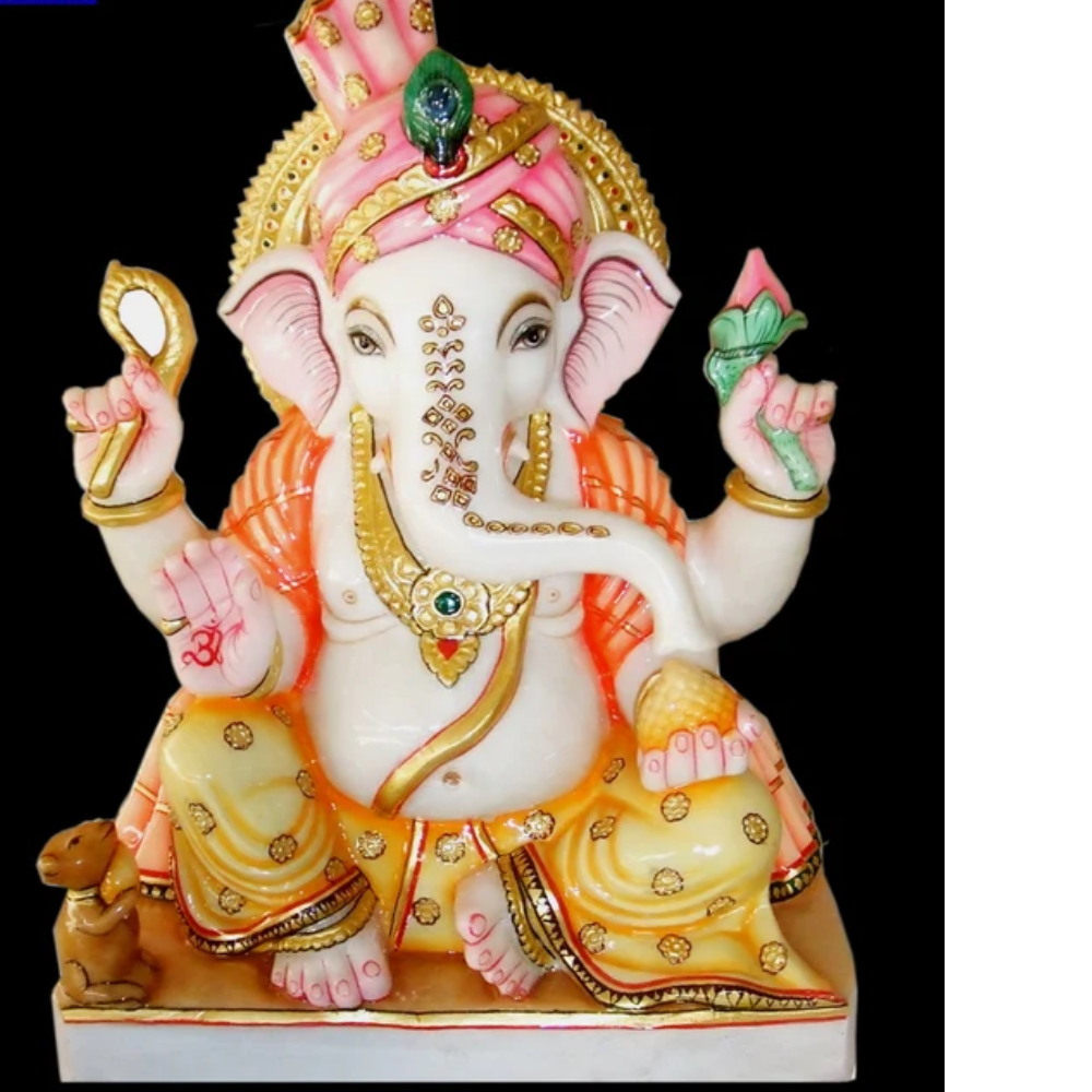 White Marble Ganesha Statue