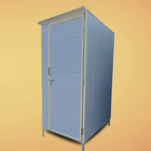 Pvc Portable Toilet Cabin - Steel Structure, 8-10 Feet Height | High Wind Resistance, Custom Color Options, Sliding Pvc Window
