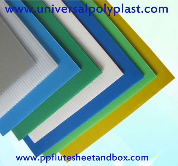 Grey PP Corrugated Sheet