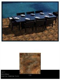 Parking floor tiles