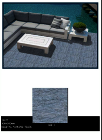 Parking floor tiles