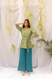 Shirt and Straight Pants Co-ord Set for Women