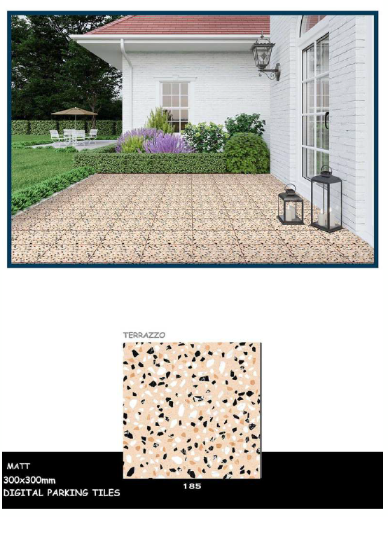 Durable tiles for parking
