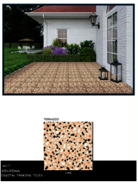 Durable tiles for parking