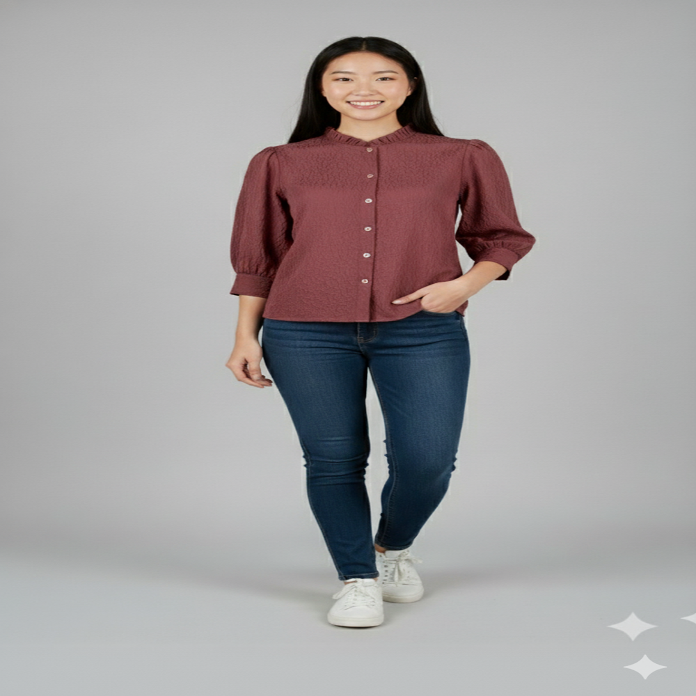 Women Shirt  Top - Color: A To Z