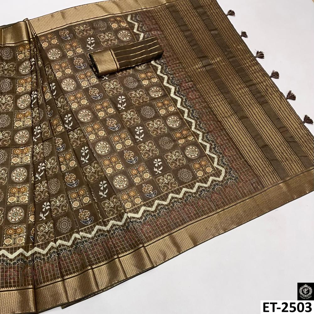 UNIQUE ZARI WEAVE SAREE
