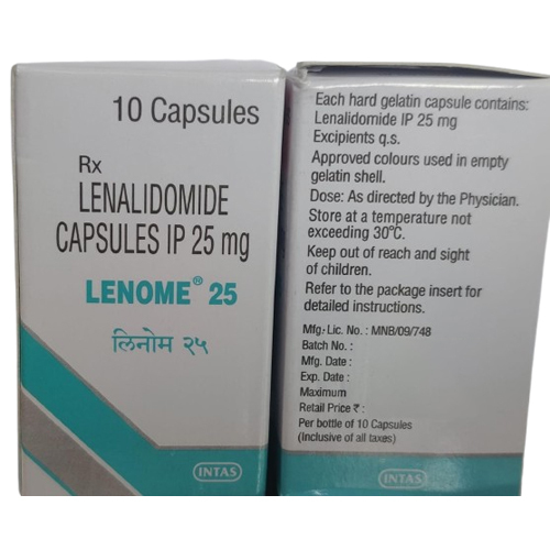 25Mg Lenalidomide Capsules Ip - Storage Instructions: Room Temprature