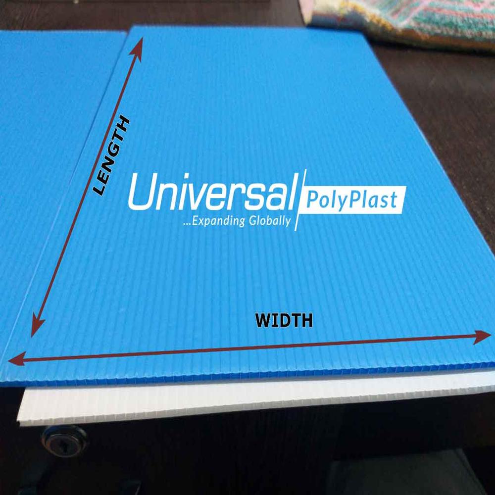 Blue PP Corrugated Sheet
