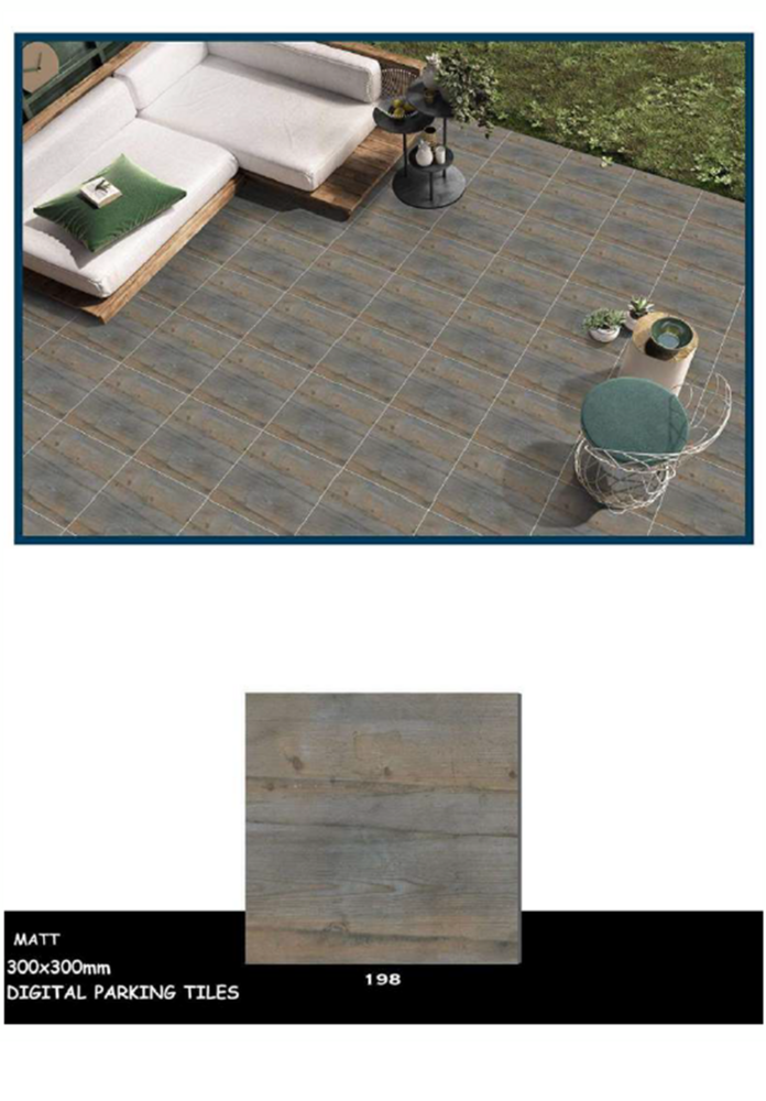 Porcelain parking tiles