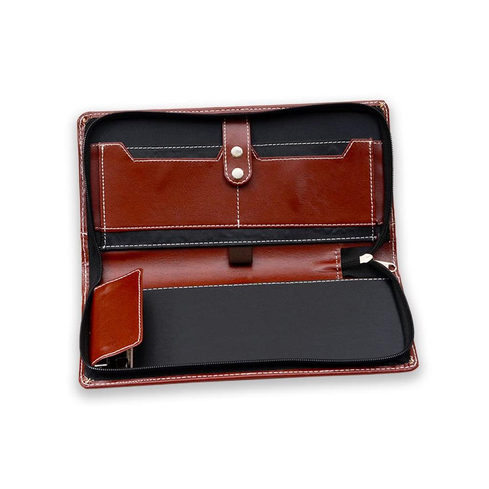 Leatherette Cheque Book Holder - Binding: Hardbound