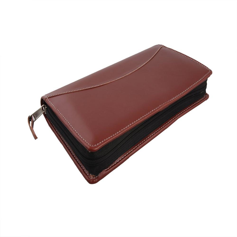 Leatherette Cheque Book Holder - Binding: Hardbound