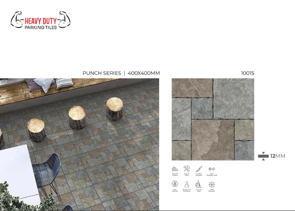Parking area tiles