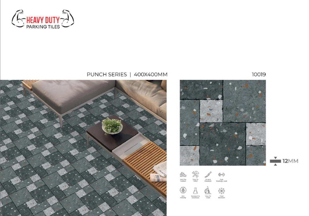 Parking area tiles