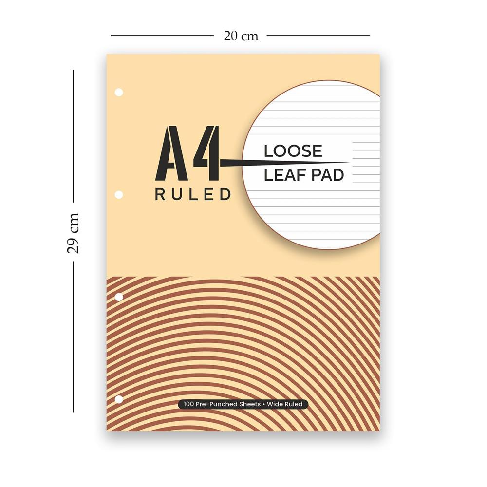 A4 Loose Leaf Report Pad - Advantage: Easy Closure