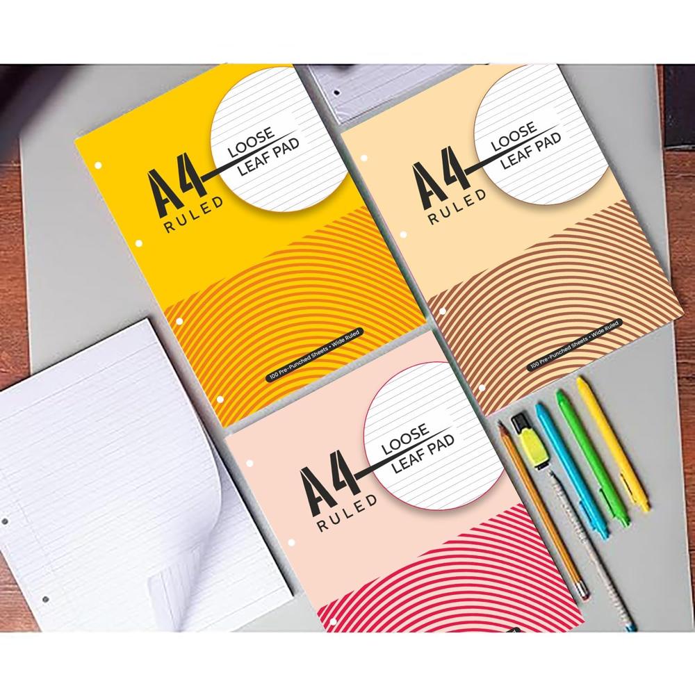 A4 Loose Leaf Report Pad - Advantage: Easy Closure