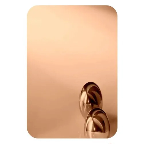 Stainless Steel Brown Mirror Finish Plate
