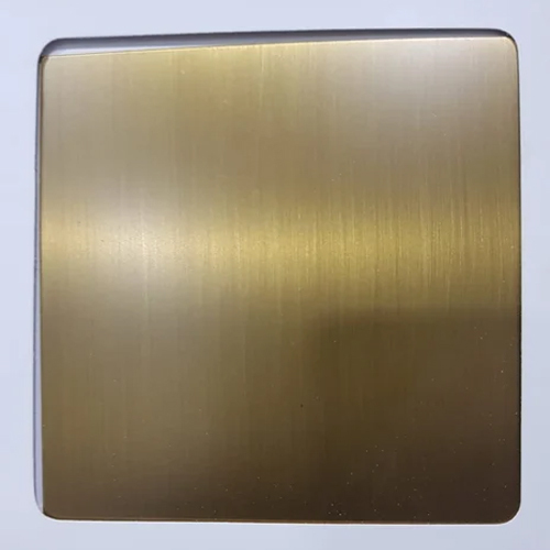 Antique Brass Hairline Stainless Steel Sheet