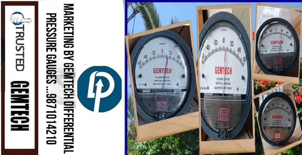 Popular Cities "Gemtech Differential Pressure Gauge Wholesalers" By Varanasi - Accuracy: +-2% Of Full Span At 70 (21 (+-3% On -0